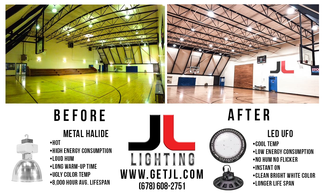 LED Parking Lot Area Lights — installed by JL Lighting